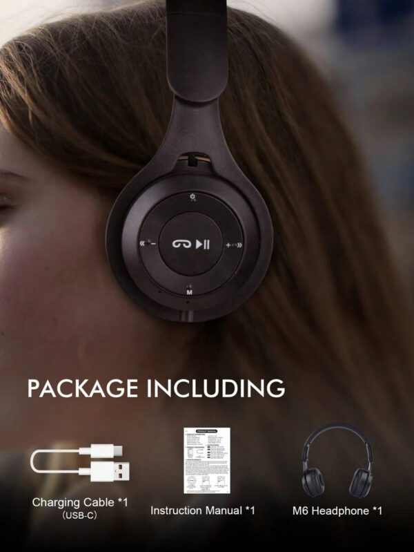 Casque sans fil monté sur la tête Macaron, pliable, télescopique, avec caisson de basse HIFI et microphone intégré. Cadeau pas cher pour la nouvelle année et la Saint-Valentin. Élégant casque sans fil. – Image 9