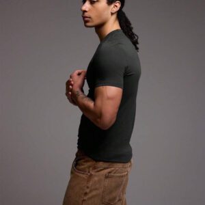 Musero T-shirt ajusté coupe slim, basiques printemps été