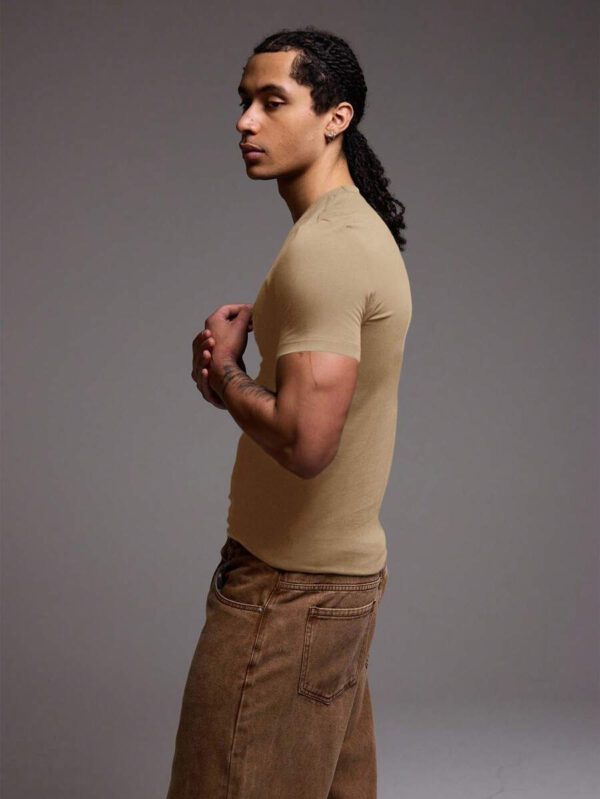 Musero T-shirt ajusté coupe slim, basiques printemps été – Image 24