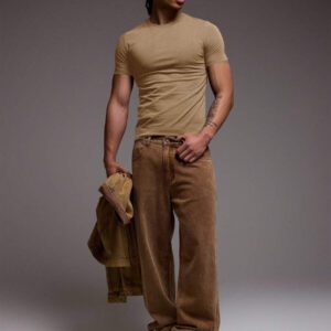 Musero T-shirt ajusté coupe slim, basiques printemps été