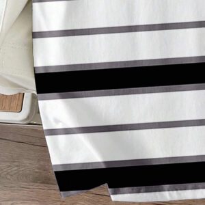 Manfinity Joysei T-shirt décontracté à rayures simple pour hommes, polyvalent pour l'été