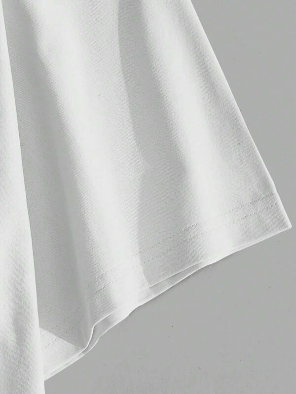 Manfinity Joysei T-shirt ample à manches tombantes à imprimé floral casual pour homme, été – Image 7