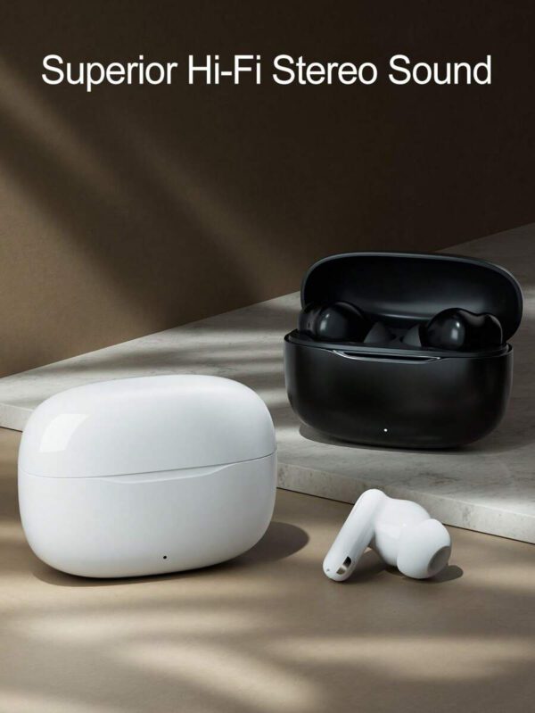 Écouteurs sans fil 2025 à la mode, écouteurs intra-auriculaires avec Bluetooth 5.3, graves puissants, autonomie ultra-longue, écouteurs étanches, casque avec microphones pour ordinateur portable, tablette, téléphone, sport et fitness. Cadeau de Noël/Jour de l'An – Image 3