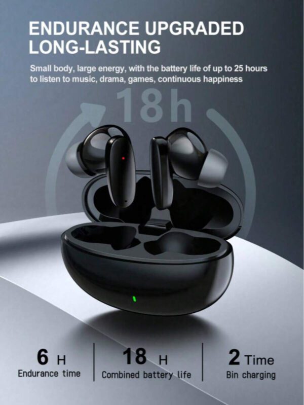 Écouteurs sans fil 2025 à la mode, écouteurs intra-auriculaires avec Bluetooth 5.3, graves puissants, autonomie ultra-longue, écouteurs étanches, casque avec microphones pour ordinateur portable, tablette, téléphone, sport et fitness. Cadeau de Noël/Jour de l'An – Image 11