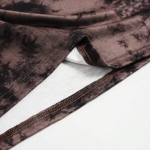 INAWLY T-shirt ample à épaules tombantes tie dye, hauts graphiques pour femmes