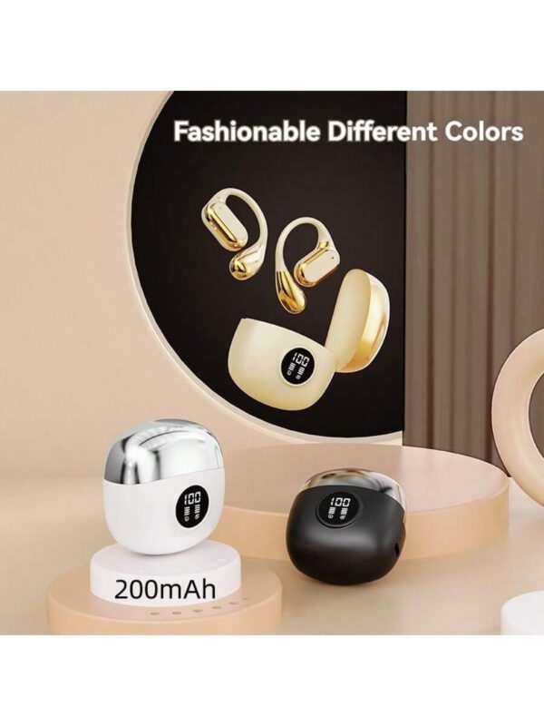 Écouteurs sans fil, écouteurs sans fil Bluetooth 5.4, sans fil pour la course, avec microphone anti-bruit ENC, casque circum-aural à graves 3D profonds, écouteurs de sport avec crochets d'oreille, compatible avec iOS/Android – Image 16