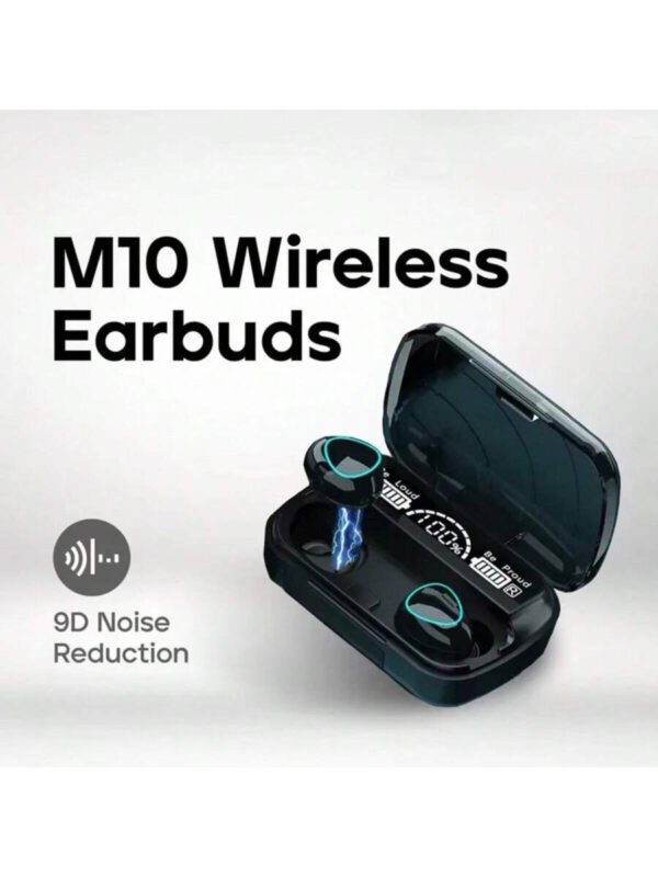 Écouteurs Bluetooth M10 d'origine, oreillettes sport stéréo sans fil avec annulation de bruit, microphone, écouteurs sans fil – Image 5