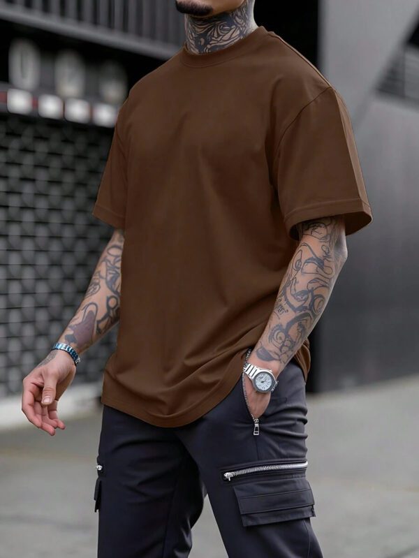 Manfinity Homme T-shirt unicolore – Image 36