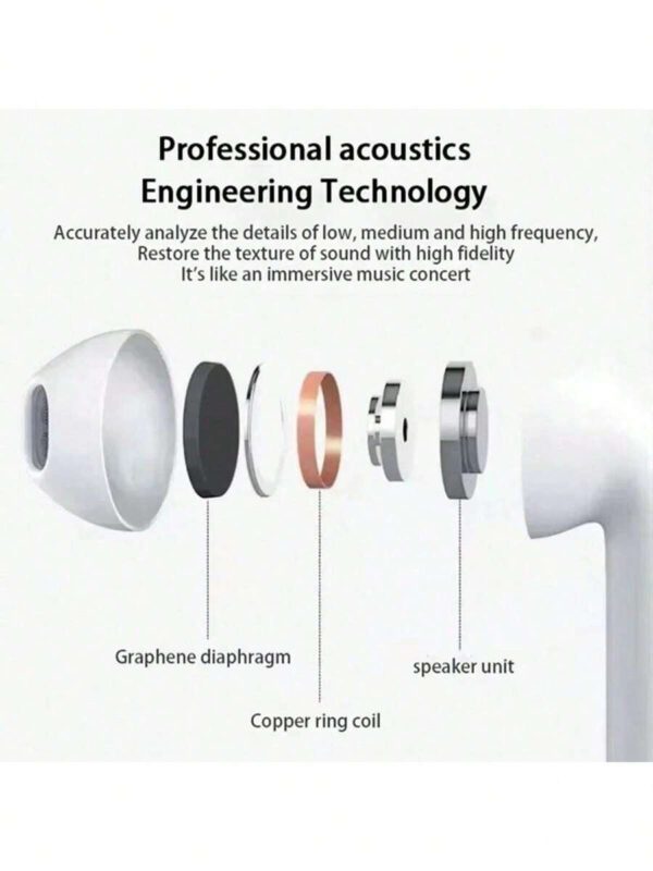 Pro 6 Écouteurs Bluetooth pour casque Bluetooth sans fil Écouteurs antibruit avec casque sans fil Casque sans fil avec microphone Fone Écouteurs Bluetooth Sport Casque d'écoute pour écouteurs – Image 6