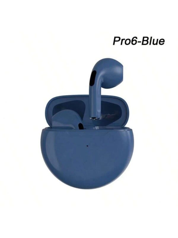 Pro 6 Écouteurs Bluetooth pour casque Bluetooth sans fil Écouteurs antibruit avec casque sans fil Casque sans fil avec microphone Fone Écouteurs Bluetooth Sport Casque d'écoute pour écouteurs – Image 7