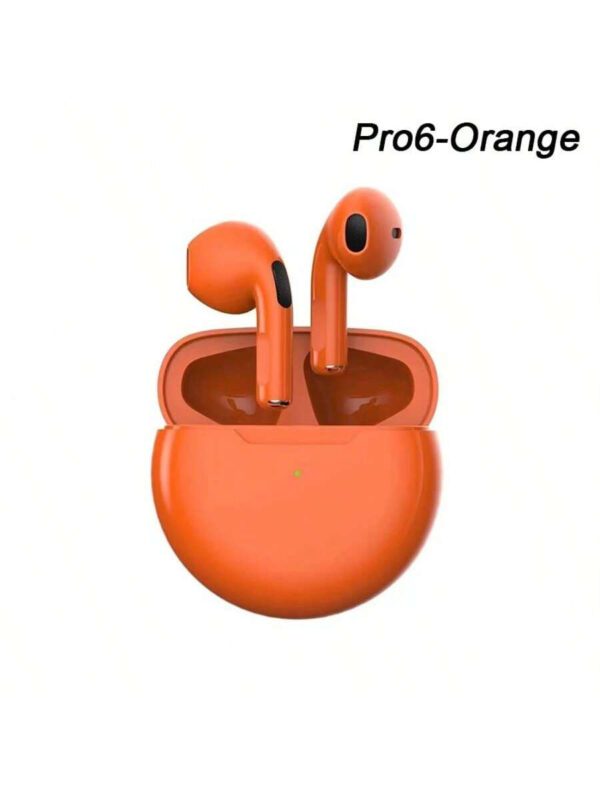 Pro 6 Écouteurs Bluetooth pour casque Bluetooth sans fil Écouteurs antibruit avec casque sans fil Casque sans fil avec microphone Fone Écouteurs Bluetooth Sport Casque d'écoute pour écouteurs – Image 9