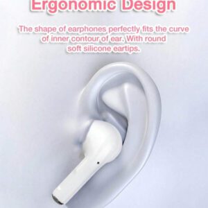 Écouteurs sans fil véritables - compatibles avec Apple et Android, microphone intégré, écouteurs résistants à la transpiration, jusqu'à 24 heures d'autonomie - blanc, écouteurs  sans fil, Airbus's, pour étui Airpuds, autonomie (200 mAh), nom Bluetooth "TWS"