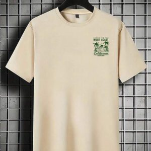 T-shirt ample à manches courtes pour hommes avec imprimé | Design élégant | Indispensable pour l'été | Facile à assortir, mettez votre style en valeur