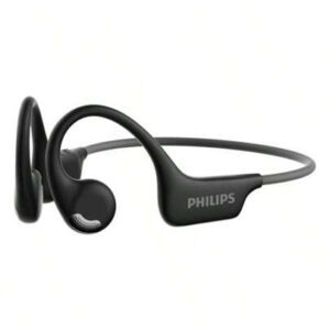 PHILIPS Casque Bluetooth sans fil TAA1708 Batterie grande capacité Confortable à porter Autonomie de la batterie longue durée IP54 étanche à l'eau et à la poussière Grand diaphragme dynamique Champ sonore surround panoramique Noir