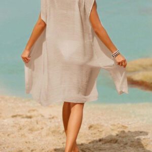 Swim Vcay Kimono Fendu À Bouton (Sans Bikini)