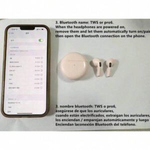 NOUVEAU Air Pro 6 Écouteurs sans fil TWS avec micro Fone Écouteurs Bluetooth Sport Course Casque pour tous les smartphones Pro6 Écouteurs Pods Capacité de batterie 160 mAh