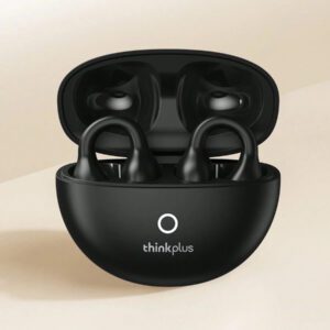 Lenovo Écouteurs Bluetooth Lenovo LP25, design à crochet d'oreille, Bluetooth 5.4, suppression de bruit d'appel ENC, longue durée de vie de la batterie, contrôle tactile intelligent, compatible avec les tablettes Apple iOS et Android