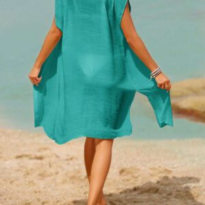 Swim Vcay Kimono Fendu À Bouton (Sans Bikini)