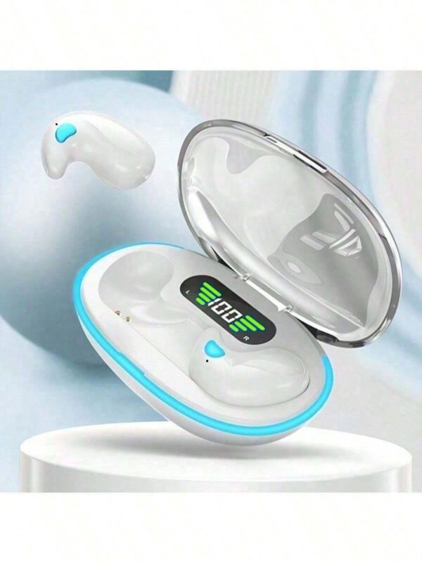 X55 Écouteurs intra-auriculaires sans fil pour le sommeil Mini casques Bluetooth TWS pour le travail Écouteurs stéréo cachés avec micro Appels HD Étanche 150mAh – Image 10