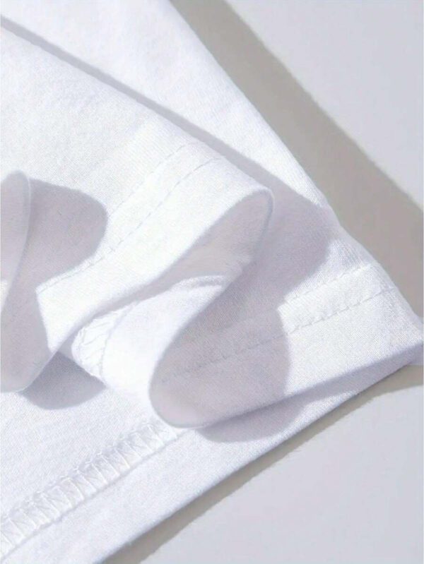 Manfinity Dauomo T-shirt graphique pour Hommes, Club de course de Monaco pour Aventure en Plein Air, Manches Courtes Casual Col Rond, Imprimé Circuit de Monaco, Mélange de Polyester Blanc, Adapté pour le Portage en Extérieur – Image 6