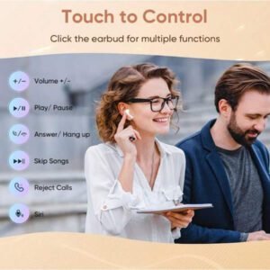Écouteurs sans fil intra-auriculaires légers avec microphone intégré, écouteurs, écouteurs sans fil, écouteurs