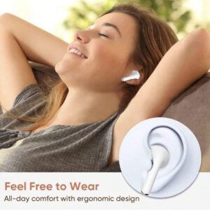 Écouteurs sans fil intra-auriculaires légers avec microphone intégré, écouteurs, écouteurs sans fil, écouteurs
