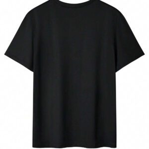 T-shirt à manches courtes col rond avec imprimé cœur simple pour homme