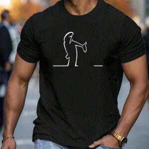 T-shirt imprimé "Goodness", t-shirt décontracté à manches courtes pour homme pour l'été