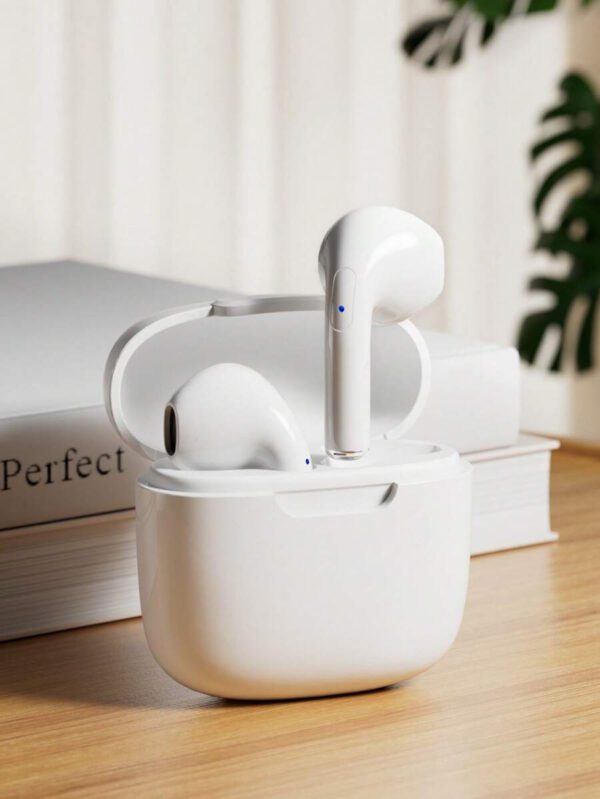 Écouteurs sans fil véritables - compatibles avec Apple et Android, microphone intégré, écouteurs résistants à la transpiration, jusqu'à 24 heures d'autonomie - blanc, écouteurs  sans fil, airbuds, pour étui airpuds – Image 13