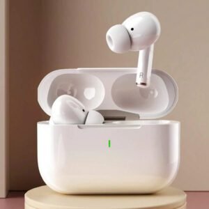 Écouteurs sans fil véritables - compatibles avec Apple et Android, microphone intégré, écouteurs résistants à la transpiration, jusqu'à 24 heures d'autonomie - blanc, écouteurs  sans fil, airbuds, pour étui airpuds