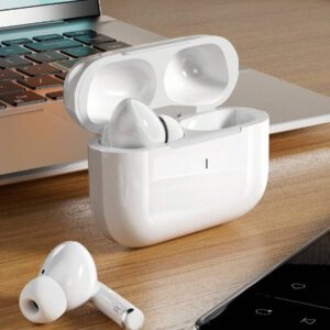 Écouteurs sans fil véritables - compatibles avec Apple et Android, microphone intégré, écouteurs résistants à la transpiration, jusqu'à 24 heures d'autonomie - blanc, écouteurs  sans fil, airbuds, pour étui airpuds
