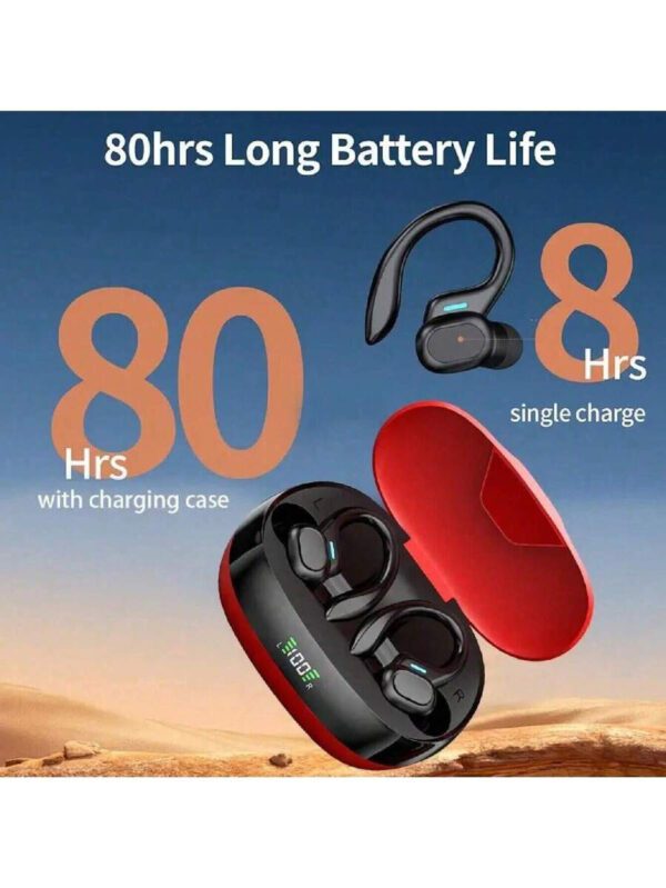 Écouteurs intra-auriculaires sans fil avec une qualité sonore haute-fidélité, puce 5.3, jusqu'à 36 heures de temps de jeu, commande tactile, charge rapide USB-C, indicateur de batterie LED, microphone anti-bruit, batterie lithium-polymère rechargeable. Convient pour les thèmes d'animés, jeux vidéo, séries TV, animaux et films. Idéal pour les sports et les entraînements – Image 8