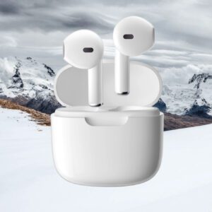 Écouteurs sans fil véritables - compatibles avec Apple et Android, microphone intégré, écouteurs résistants à la transpiration, jusqu'à 24 heures d'autonomie - blanc, écouteurs  sans fil, Airbus's, pour étui Airpuds, autonomie (200 mAh), nom Bluetooth "TWS"