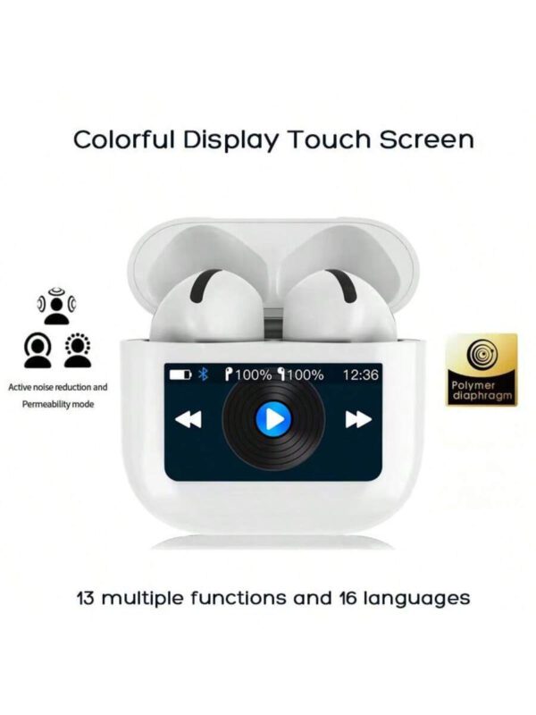 1 pièce Écouteurs Bluetooth sans fil avec affichage LED, stéréo haute fidélité, son haute qualité pour le jeu et les sports, compatible avec l'iPhone, petit et portable, son stéréo immersif, contrôle tactile intuitif, écouteurs sans fil intra-auriculaires mini avec boîtier de charge – Image 18