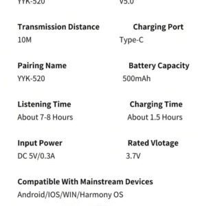 Écouteurs sans fil antibruit avec double microphone - Écouteurs mains libres pour ordinateur, mobile, camionneurs et bureaux à domicile - Batterie au lithium-polymère longue durée, prise USB-C et boîtier de charge sans fil inclus