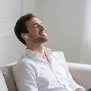 Écouteurs intra-auriculaires sans fil Pods ANC avec réduction de bruit (-36 dB) et étui de chargement MagSafe, 30 h d'autonomie, stéréo Hi-Fi 360°, étanches, pour téléphones Android/lPhone, AlRPods Pro, iPad, iOS, ordinateurs portables, pour iOS, utilisateurs Android, cadeaux pour la famille, les amis, les enfants, les anniversaires, le printemps, les petits amis, les petites amies, les vacances, Pâques. Petits écouteurs intra-auriculaires sans fil, portables, avec étui de chargement.