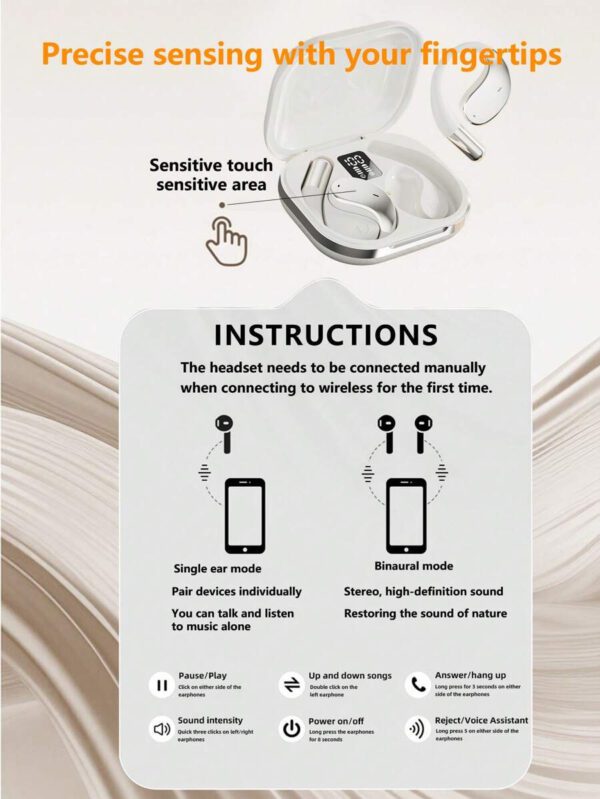 NEW SENYANG Nouveaux écouteurs intra-auriculaires sans fil simples pour couples SENYANG. Mini écouteurs stéréo HD 9D Dolby Bass HIFI pour le sport, la musique et les appels sur Android et les téléphones portables. Oreillettes intelligentes pour le jeu – Image 21