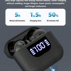NEW SENYANG Nouveaux écouteurs intra-auriculaires sans fil simples pour couples SENYANG. Mini écouteurs stéréo HD 9D Dolby Bass HIFI pour le sport, la musique et les appels sur Android et les téléphones portables. Oreillettes intelligentes pour le jeu