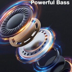 GENAI Écouteurs sans fil véritables, étui intelligent amélioré, écouteurs antibruit actifs et réduction du bruit avec appels HD, étanche, son premium immersif pour iOS Android écouteurs de musique, sports, entraînement