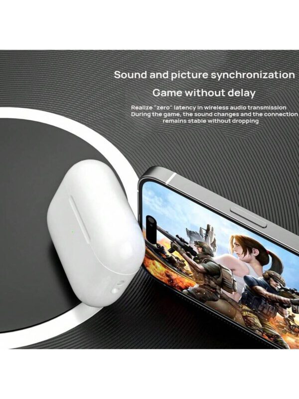Newmine Écouteurs sans fil Bluetooth T5S Pro | Bluetooth 5.3 | Autonomie de 50 h | [Affichage LED de la batterie] | Graves approfondis | Annulation du bruit à 4 microphones ENC | Charge rapide USB-C | Mode Jeu avec latence ultra-basse de 0,038 s | Étanche IPX7 | Contrôle tactile intra-auriculaire confortable – Image 5
