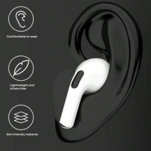 Newmine Écouteurs sans fil Bluetooth T5S Pro | Bluetooth 5.3 | Autonomie de 50 h | [Affichage LED de la batterie] | Graves approfondis | Annulation du bruit à 4 microphones ENC | Charge rapide USB-C | Mode Jeu avec latence ultra-basse de 0,038 s | Étanche IPX7 | Contrôle tactile intra-auriculaire confortable