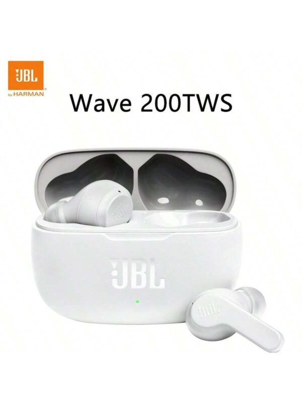 JBL Écouteurs intra-auriculaires sans fil JBL Wave 200TWS d'origine, son grave profond JBL, Bluetooth 5.0, W200TWS écouteurs true wireless TWS sport JBL – Image 2