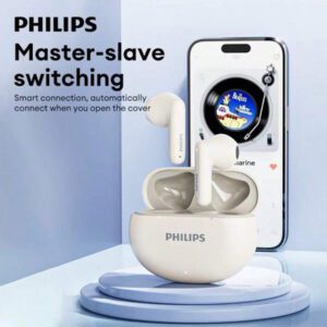 PHILIPS Casque stéréo sans fil Philips TAT1199 original avec Bluetooth V5.4, casque de jeu ultra-basse latence, écouteurs de sport imperméables, nouveau