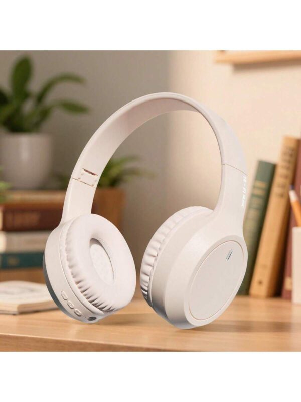 Casque sans fil antibruit, sur-oreille, design rétractable et pliable, convient pour smartphone, cadeau pour le Nouvel An et la Saint-Valentin, USB-C, stéréo Hi-Fi avec basses, appels mains libres clairs – Image 55