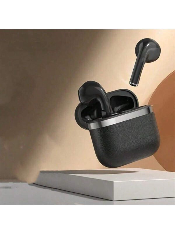 Nouveau casque Bluetooth TWS à texture de cuir, écouteurs sans fil HiFi avec micro, réduction de bruit, écouteurs de jeu et de mouvement – Image 4