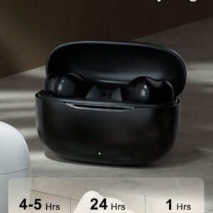 Écouteurs sans fil - compatibles avec Apple et Android, écouteurs résistants à la transpiration, jusqu'à 24 heures d'autonomie - blanc