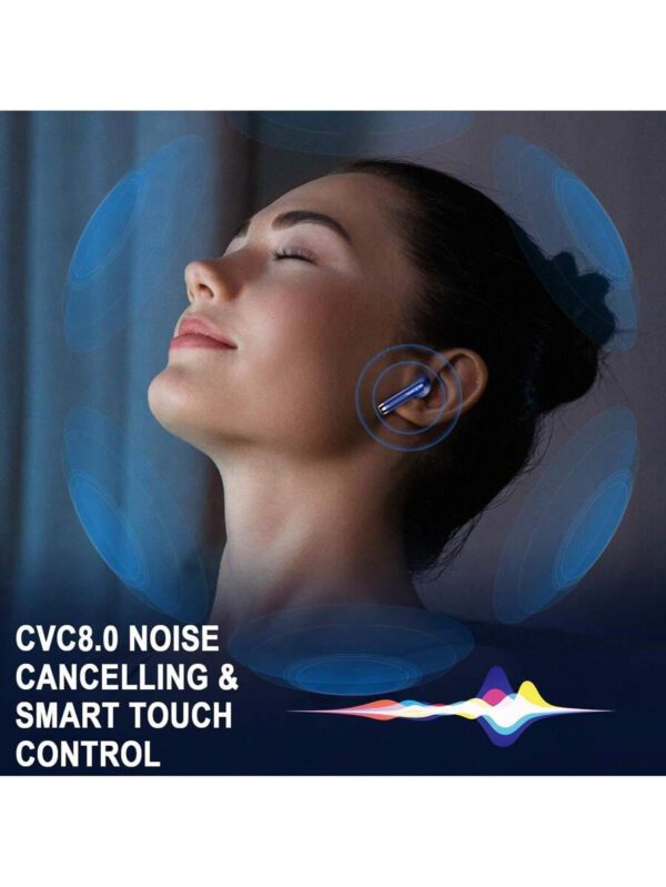 Écouteurs sans fil, écouteurs Bluetooth 5.3 avec affichage de puissance LED, casque stéréo basse, écouteurs intra-auriculaires avec réduction de bruit et microphone, 40h de lecture, étui de transport mini étanche IP7 pour activités sportives, pour Android, iOS, Apple iPhone, iPad, ordinateurs portables, cadeaux pour la famille, les amis, les enfants, Halloween, automne – Image 14