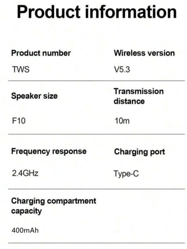 Écouteurs Bluetooth M10 mains-libres avec affichage LED, écouteurs Bluetooth stéréo haute fidélité, écouteurs sans fil étanches, casque de jeu Bluetooth sans fil, écouteurs stéréo de sport avec réduction de bruit et microphone – Image 6