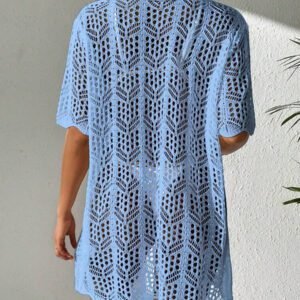 SHEIN Swim Kimono Ajouré À Bouton