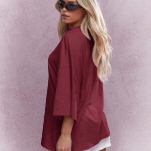 MISSGUIDED T-shirt surdimensionné à col rond et logo brodé